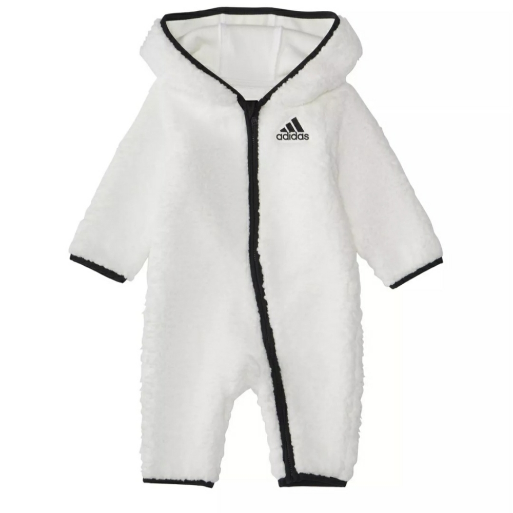 Baby Full Zip Cozy Fleece Hooded Coverall